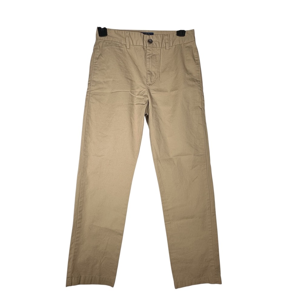 Polo Ralph Lauren Boys‎ Tan Khaki Chino Pants Straight Leg Size 12 Cotton Twill